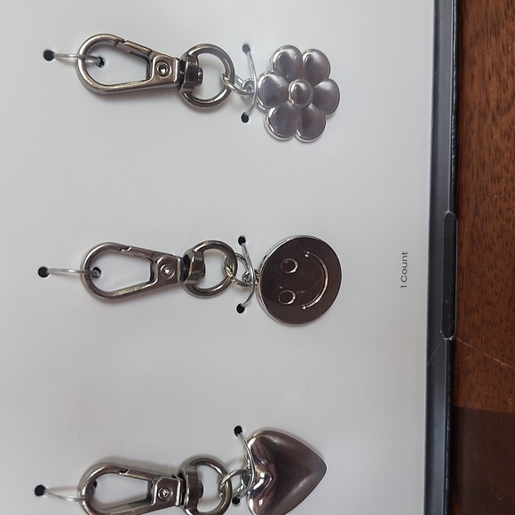 Silver Charm Keychain Set - Picture 3 of 5